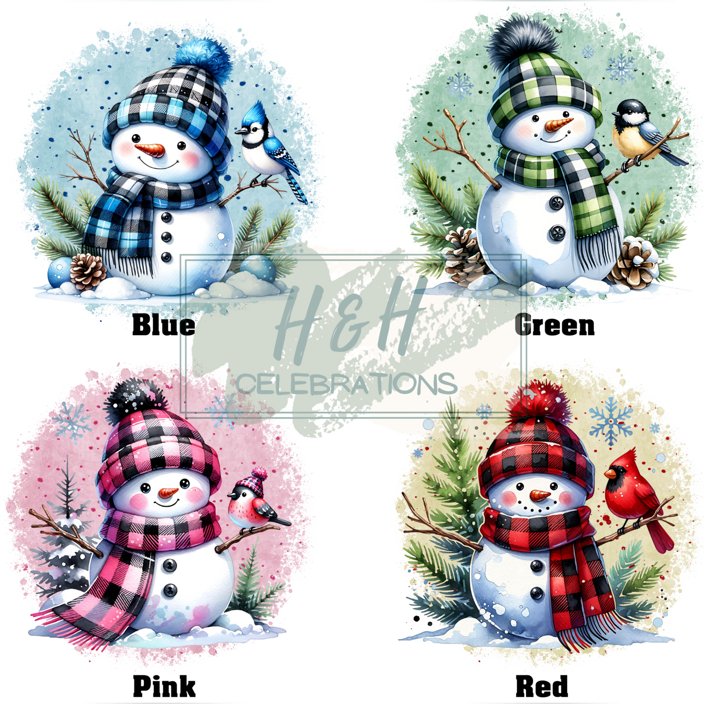 Personalised Snowman Bauble Christmas Tree Decoration