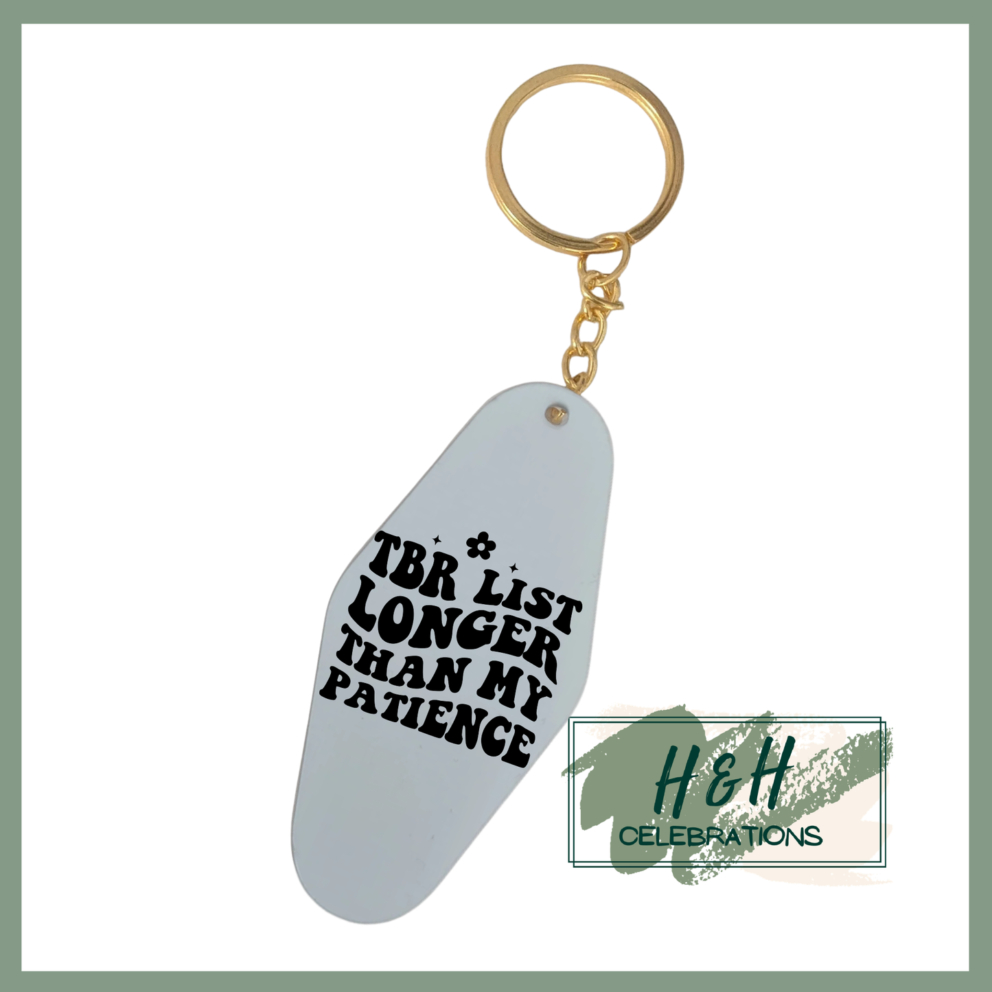 TBR List Longer Than My Patience Motel/Hotel Keyring