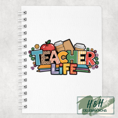 Teacher Life A5 Lined Notepad