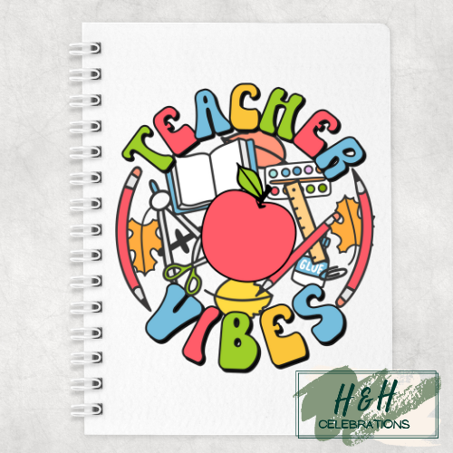 Teacher Vibes A5 Lined Notepad