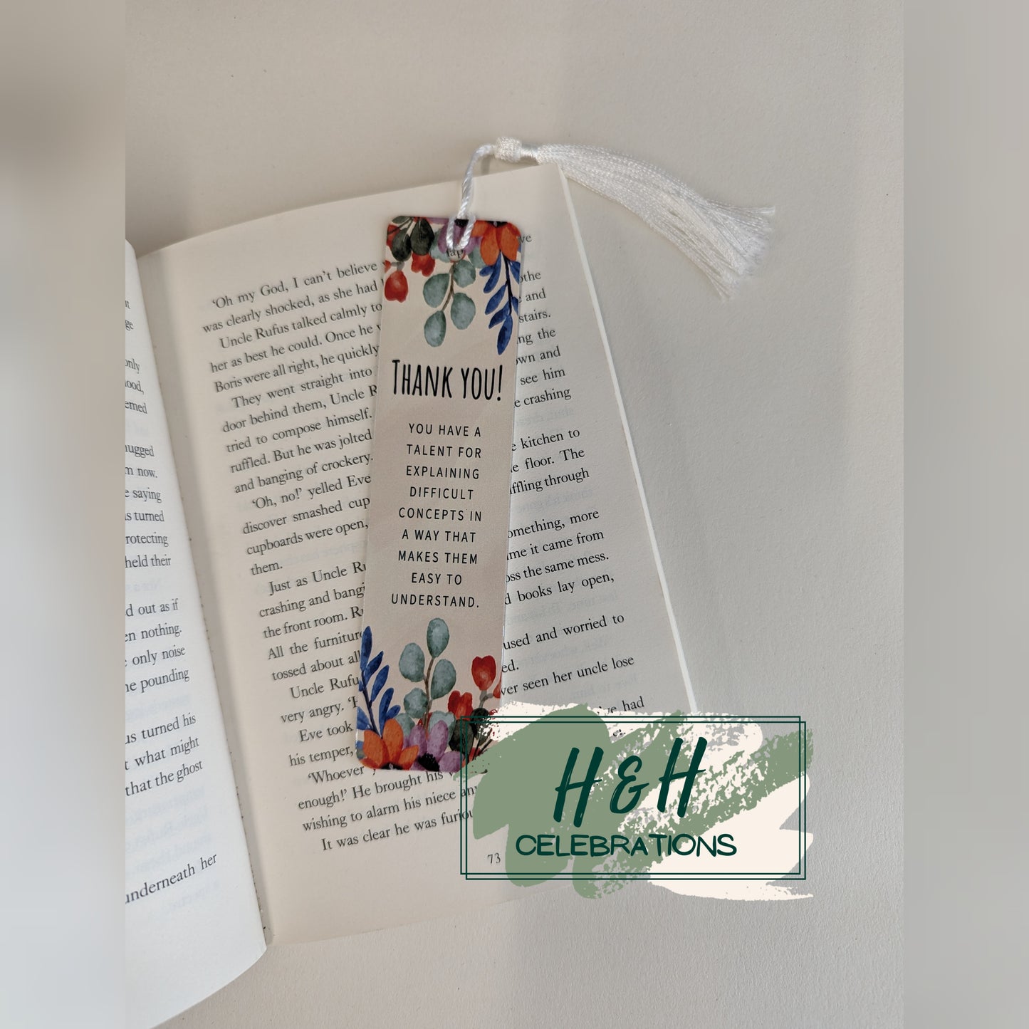 Thank You! You Have A Talent Bookmark