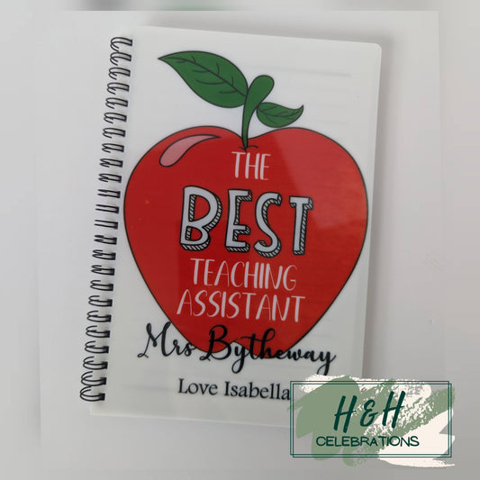 The Best Teaching Assistant Personalised A5 Lined Notepad