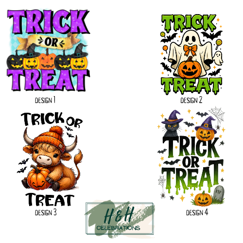 Black Trick Or Treat Halloween Basket