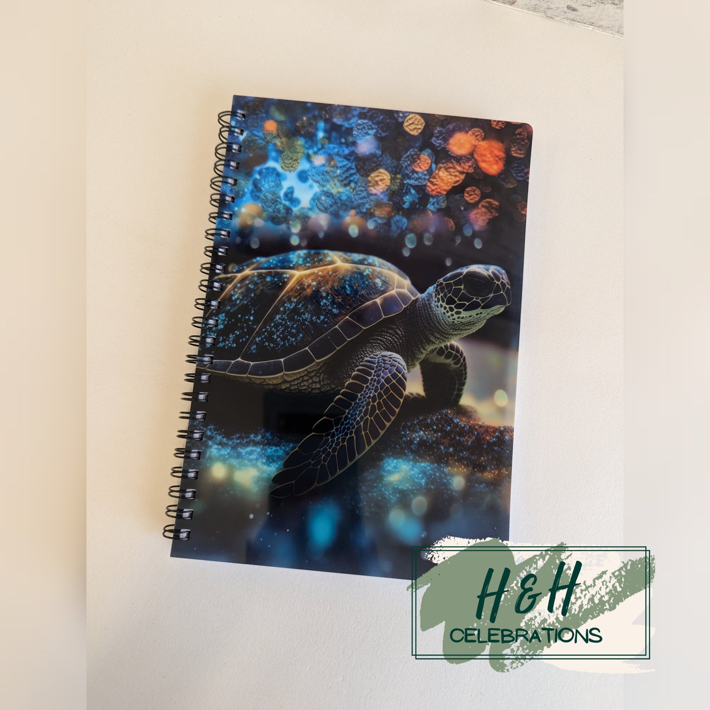 Turtle Print A5 Lined Notepad