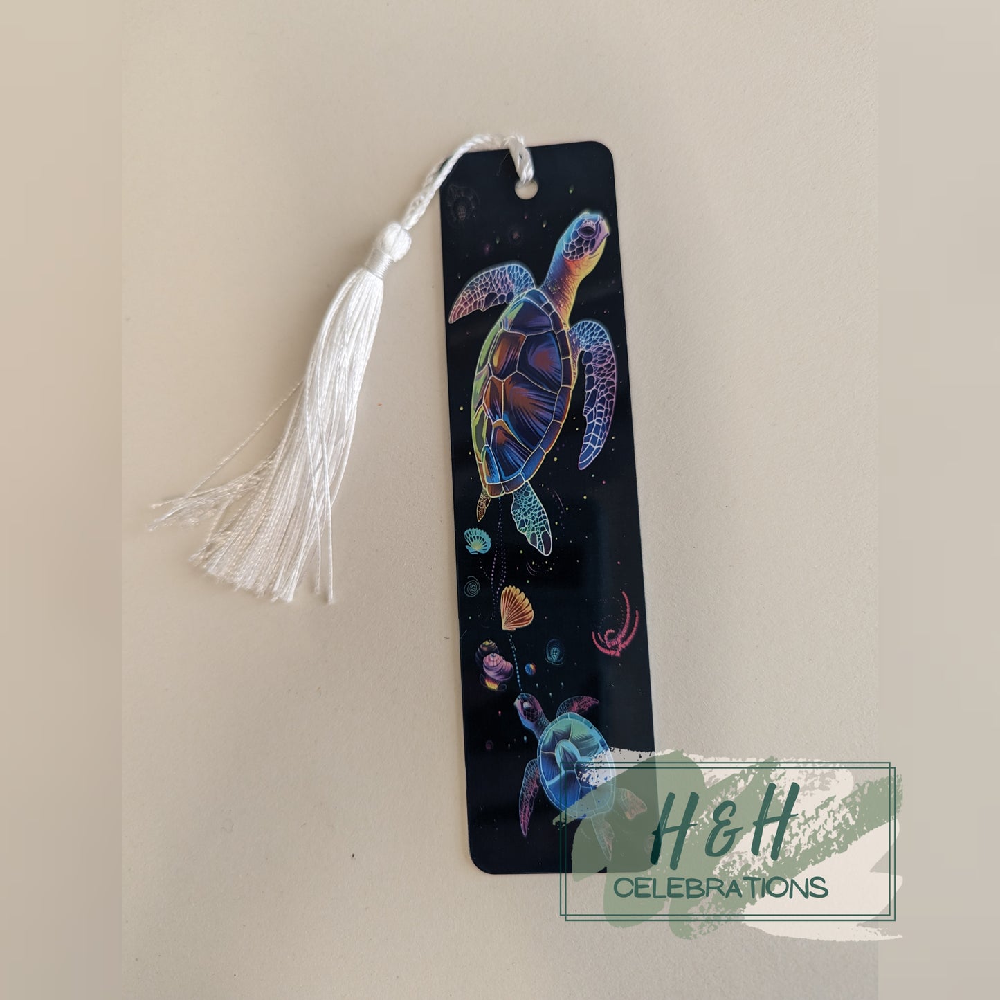 Vibrant Turtle Bookmark