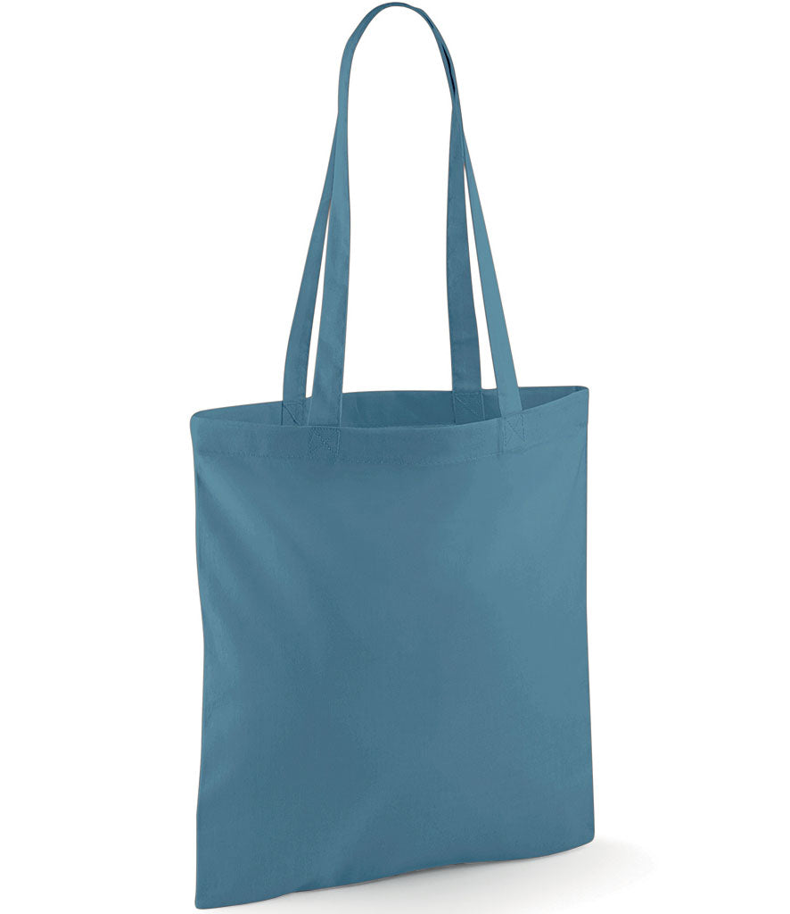 Rolling Oval Long Handle Cotton Tote Bag