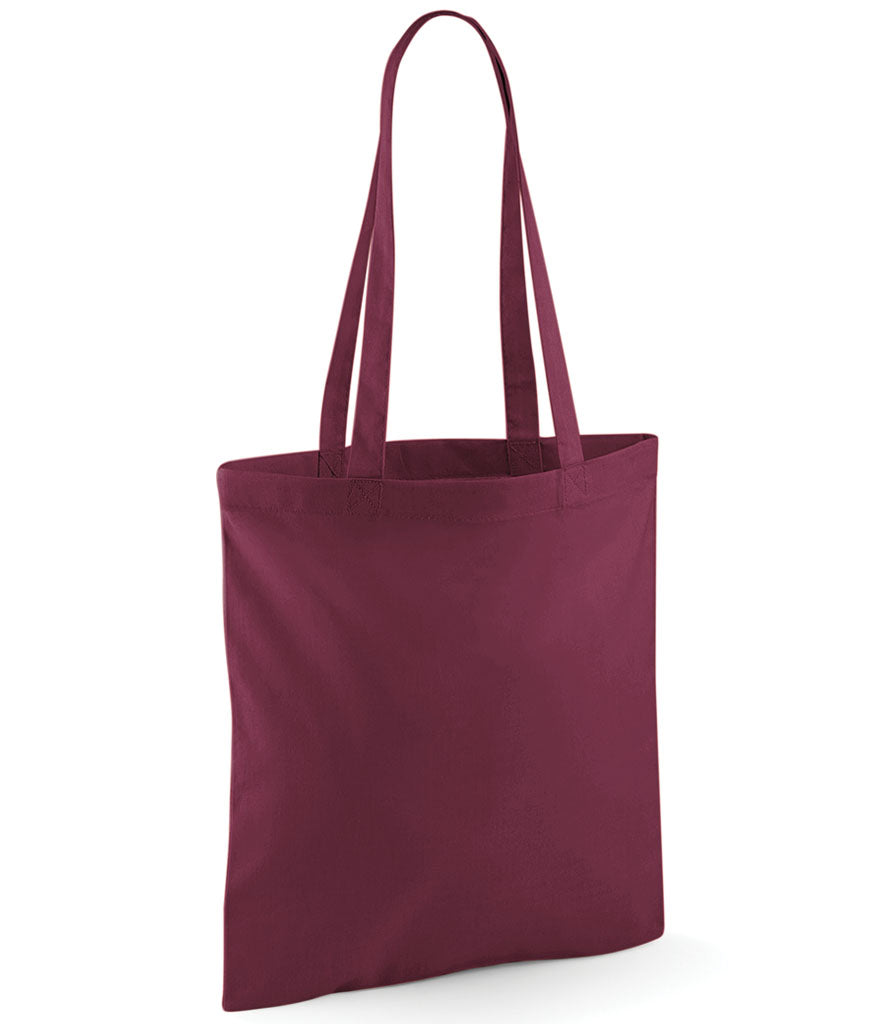 Rolling Oval Long Handle Cotton Tote Bag