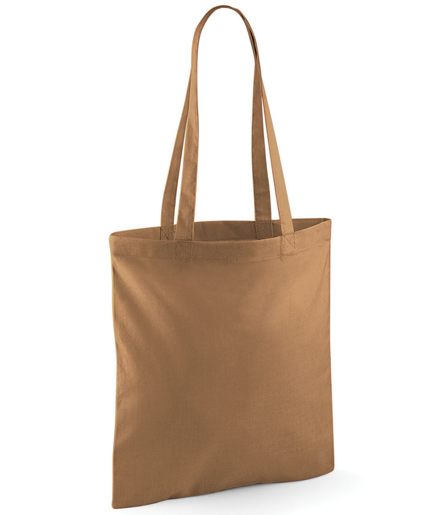 Rolling Oval Long Handle Cotton Tote Bag