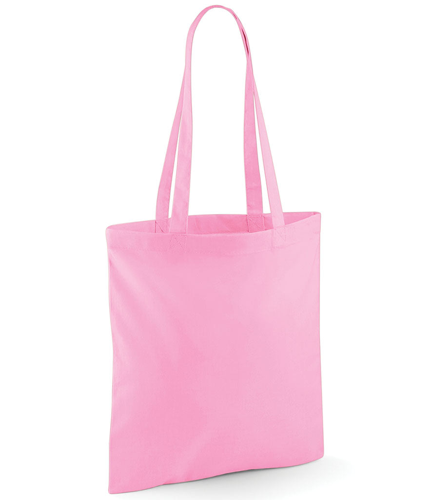 Rolling Oval Long Handle Cotton Tote Bag