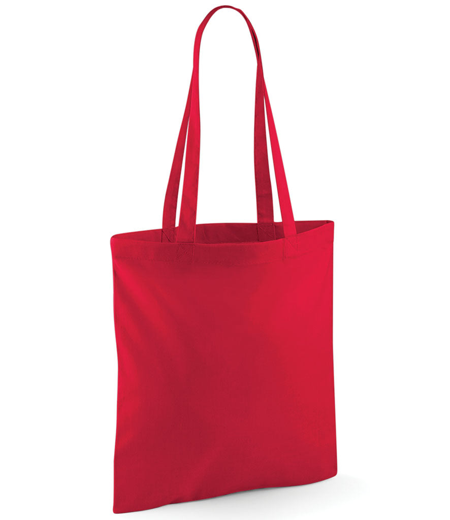 Rolling Oval Long Handle Cotton Tote Bag