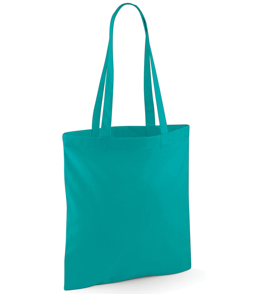 Rolling Oval Long Handle Cotton Tote Bag