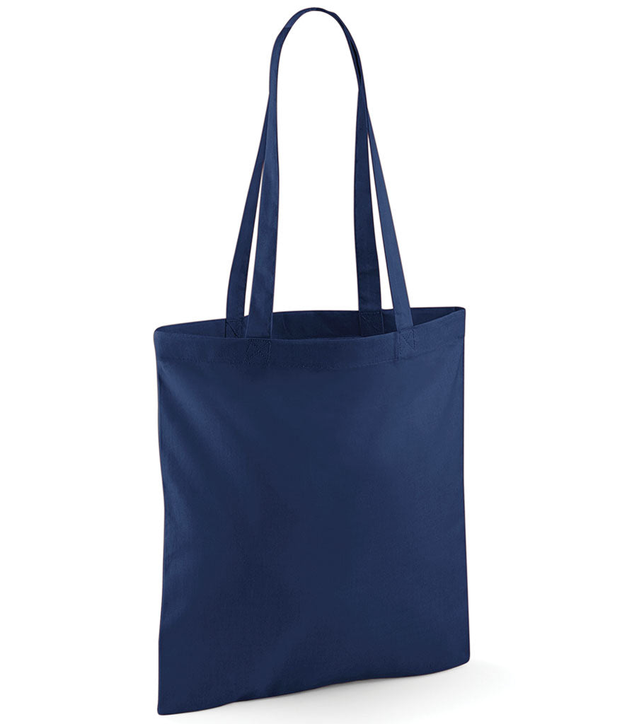 Rolling Oval Long Handle Cotton Tote Bag