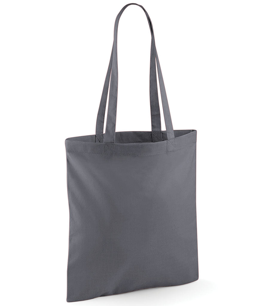 Rolling Oval Long Handle Cotton Tote Bag