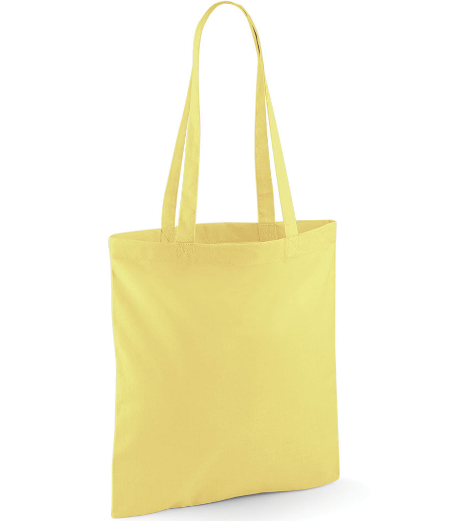 Rolling Oval Long Handle Cotton Tote Bag