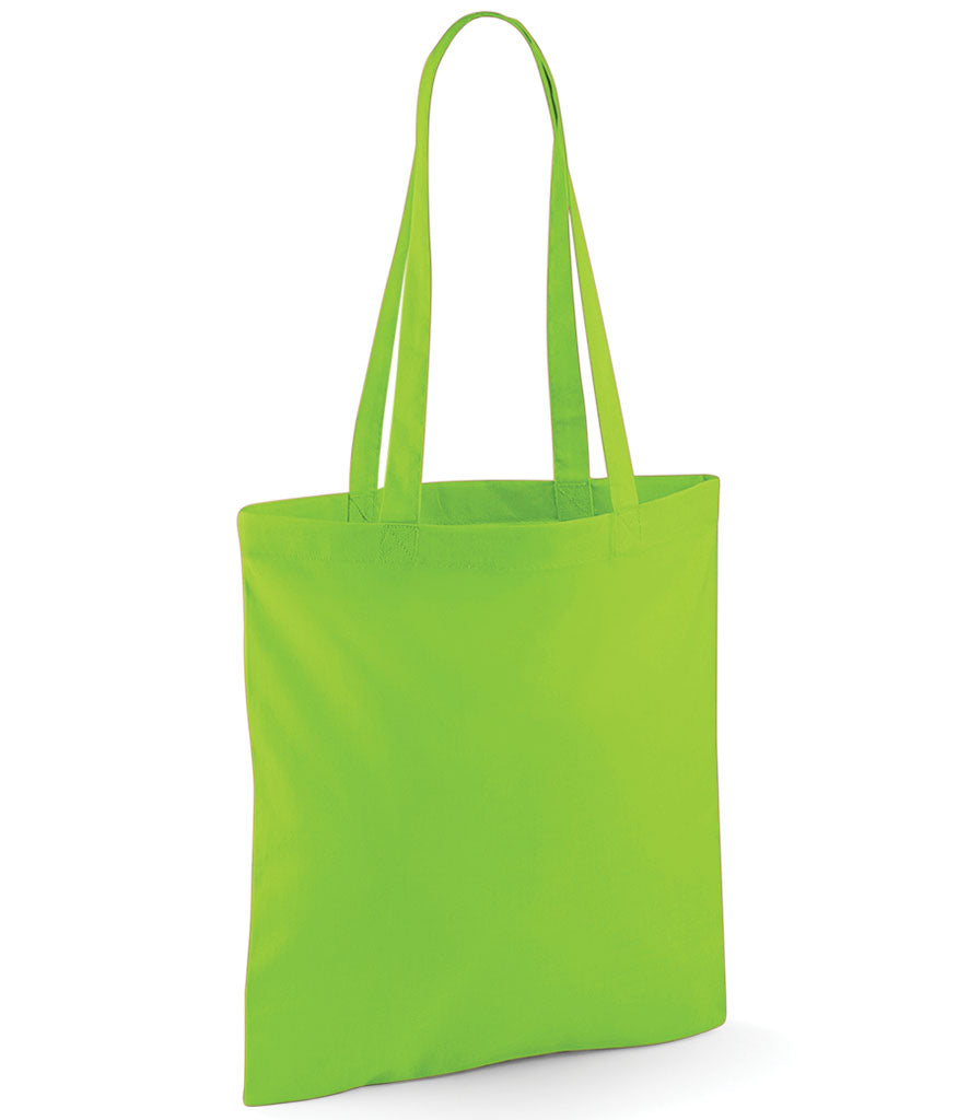 Rolling Oval Long Handle Cotton Tote Bag