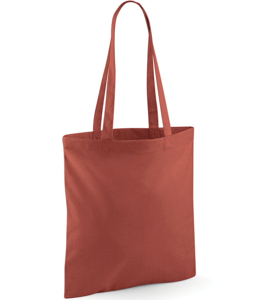 Rolling Oval Long Handle Cotton Tote Bag