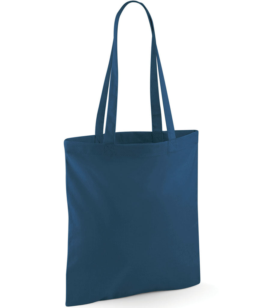 Rolling Oval Long Handle Cotton Tote Bag