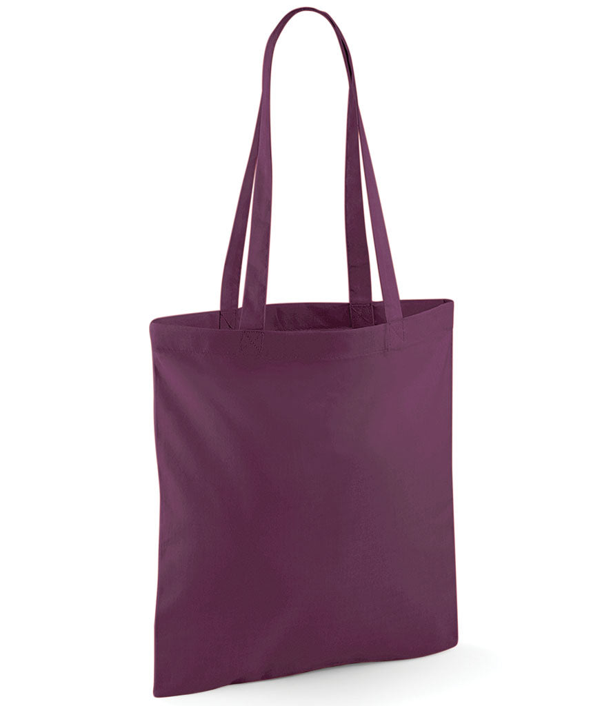 Rolling Oval Long Handle Cotton Tote Bag