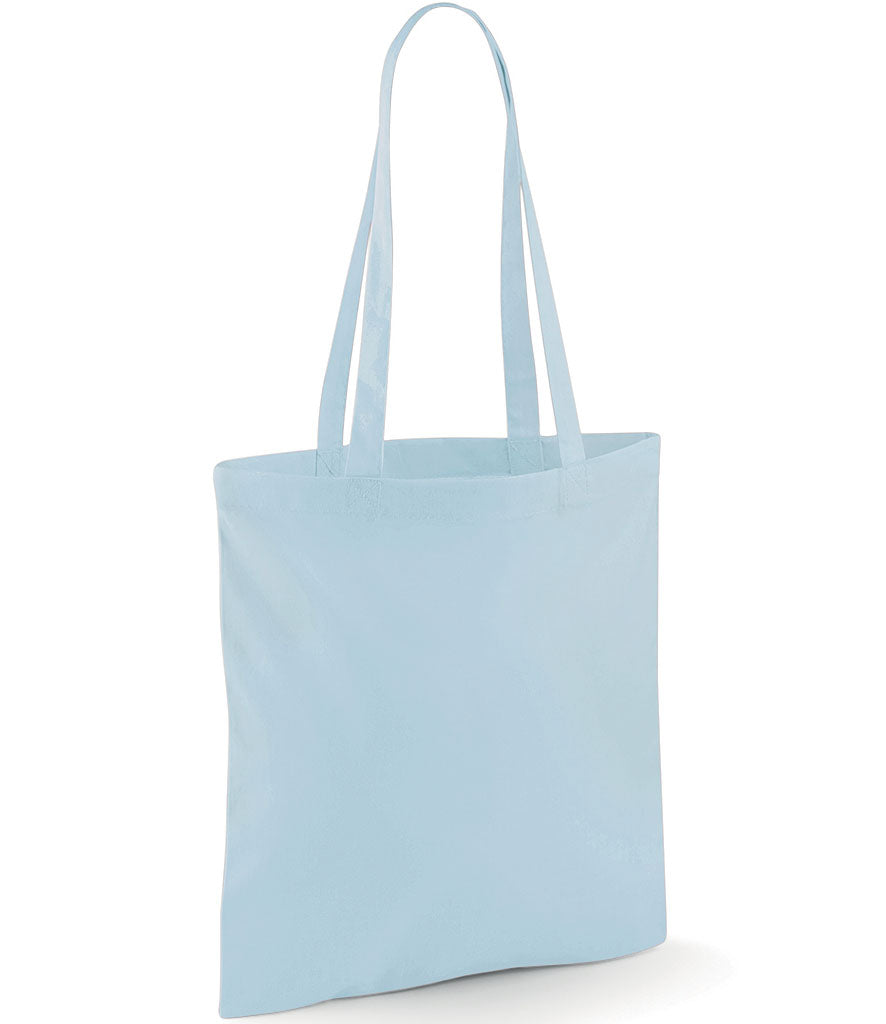 Rolling Oval Long Handle Cotton Tote Bag