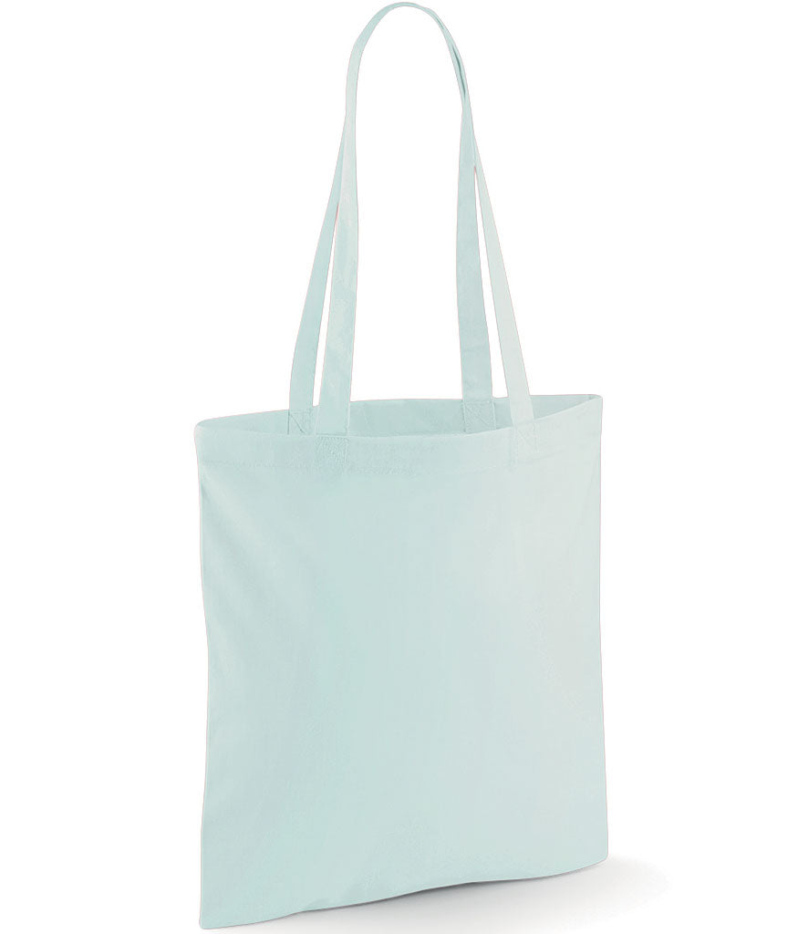 Rolling Oval Long Handle Cotton Tote Bag