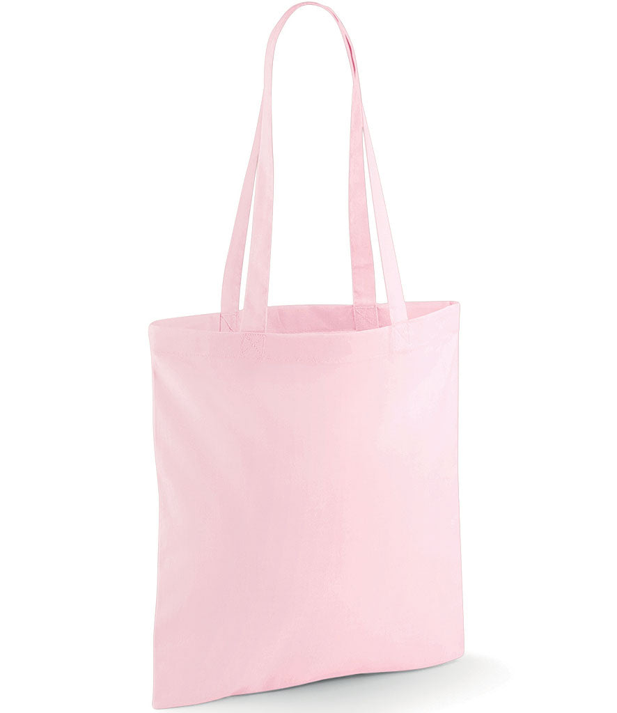 Rolling Oval Long Handle Cotton Tote Bag
