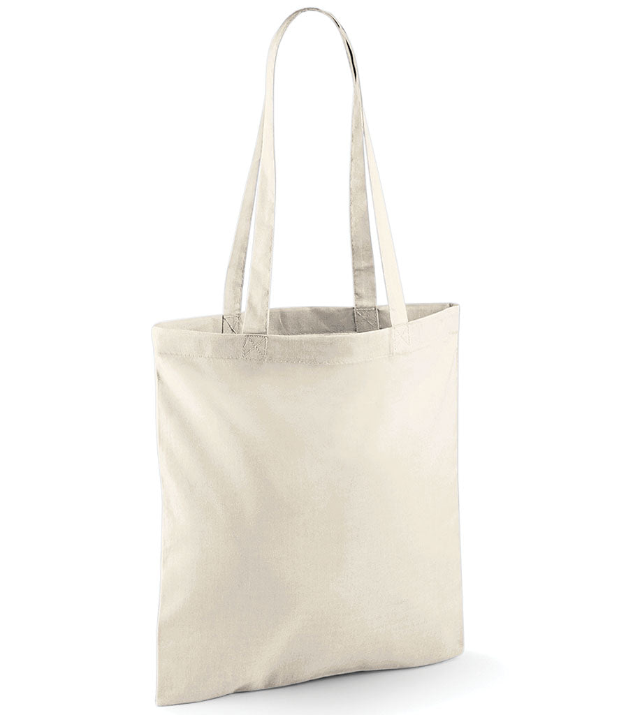 Rolling Oval Long Handle Cotton Tote Bag