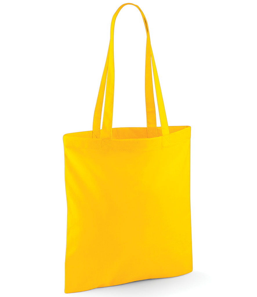 Rolling Oval Long Handle Cotton Tote Bag