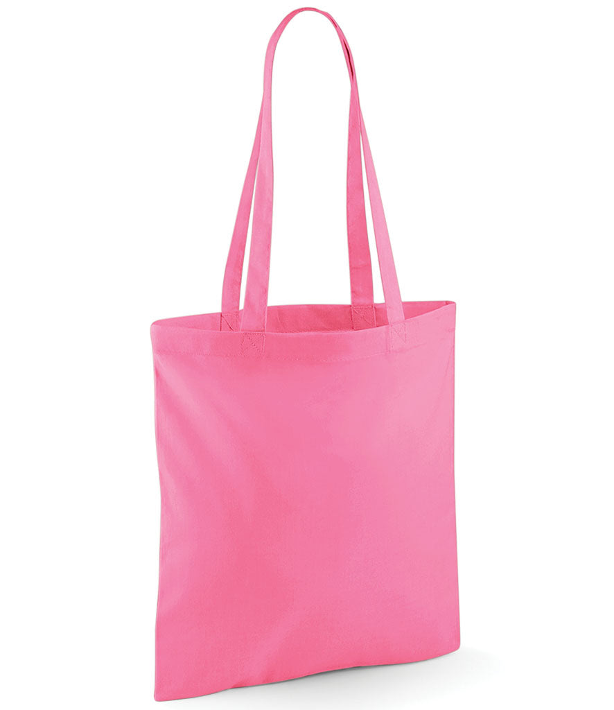 Rolling Oval Long Handle Cotton Tote Bag