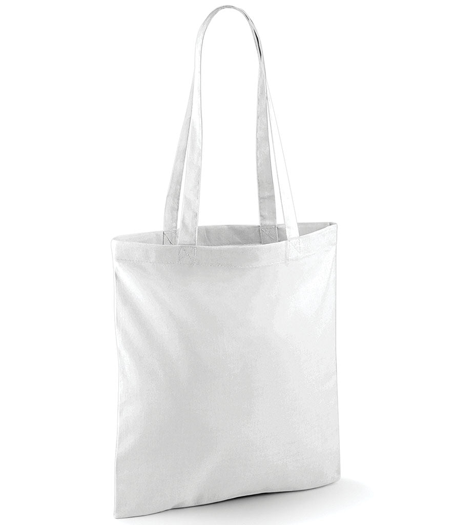 Rolling Oval Long Handle Cotton Tote Bag
