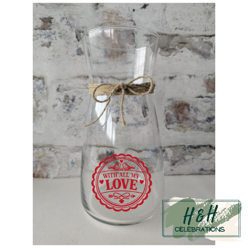 With All My Love Vase