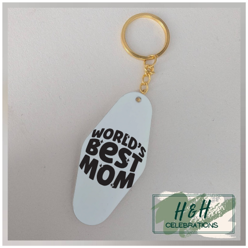 World's Best Mom Motel/Hotel Keyring
