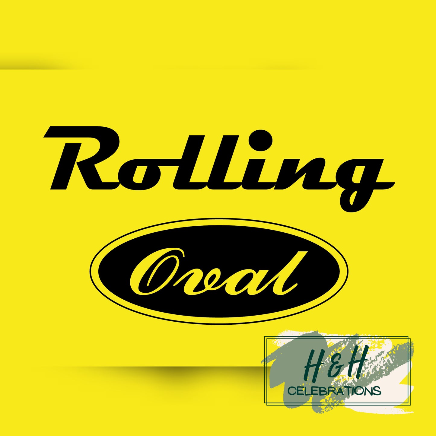 Rolling Oval Glass Clock