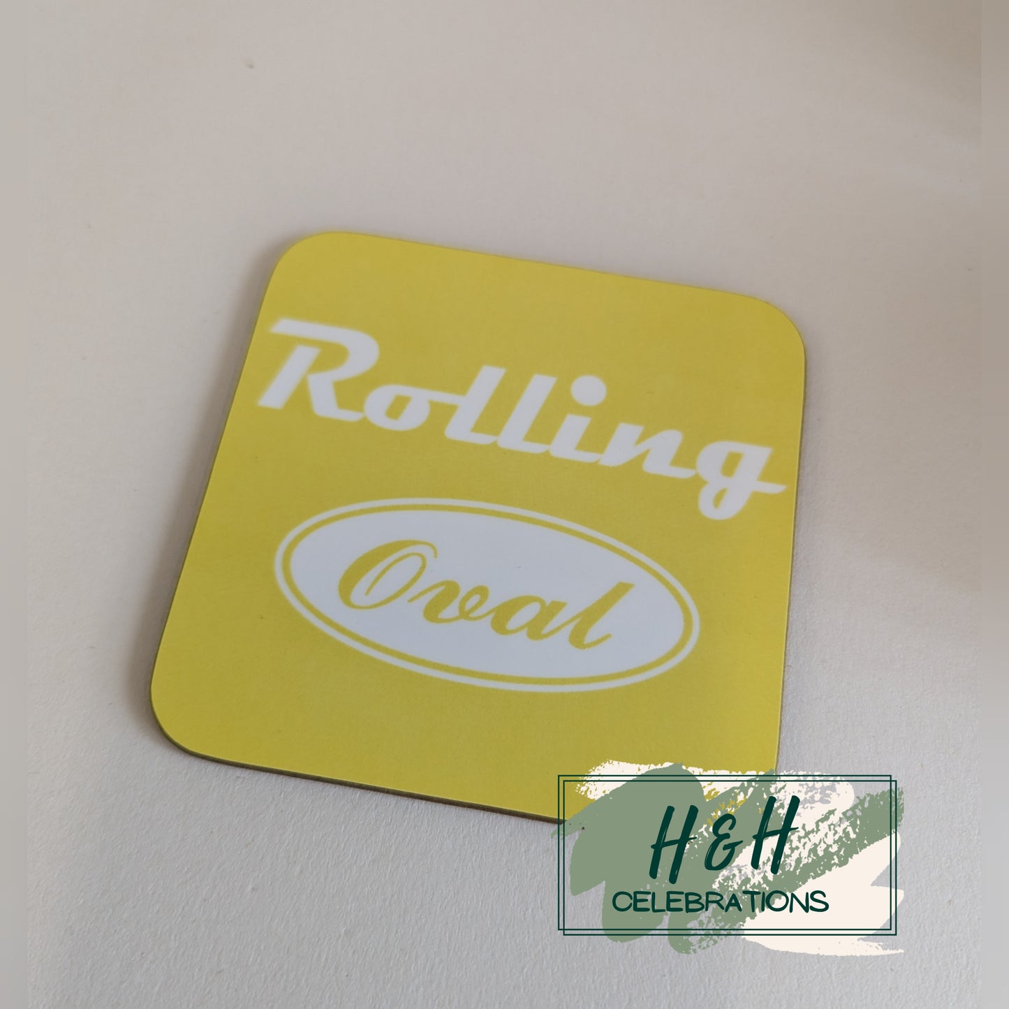 Rolling Oval Mdf Coaster