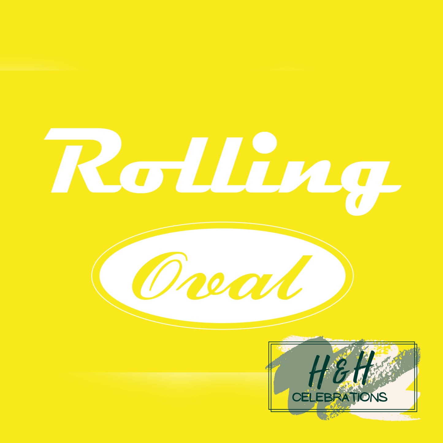 Rolling Oval Glass Clock