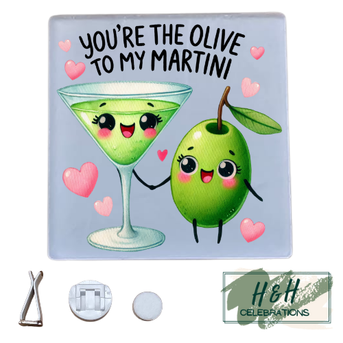 You're The Olive To My Martini Acrylic Car Vent Air Freshener
