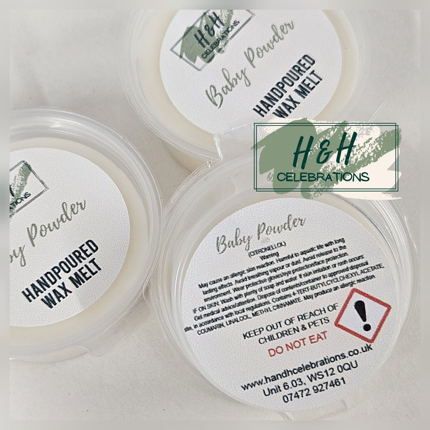 Baby Powder Wax Melt Shot Pot