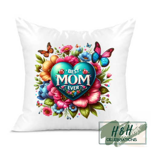 Best Mom Ever Heart Cushion