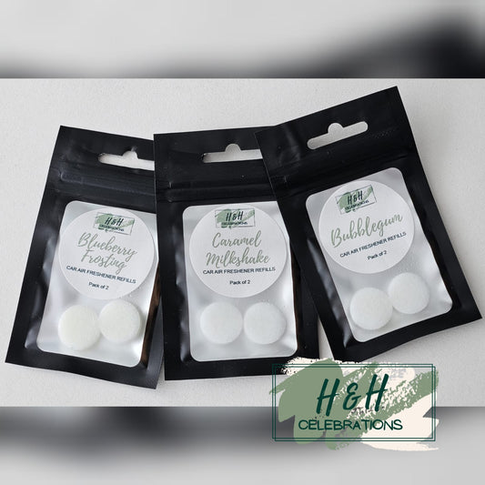 Arcylic Car Vent Air Freshener - Refill Scent Pads