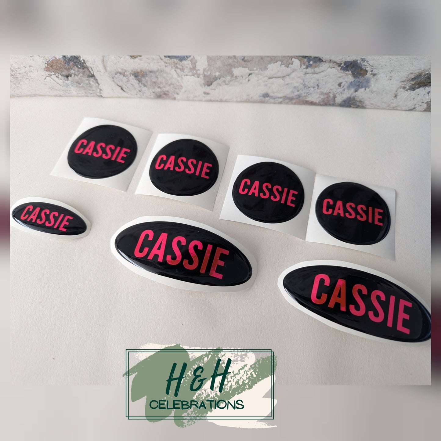 Custom Oval Gel Badge Overlays