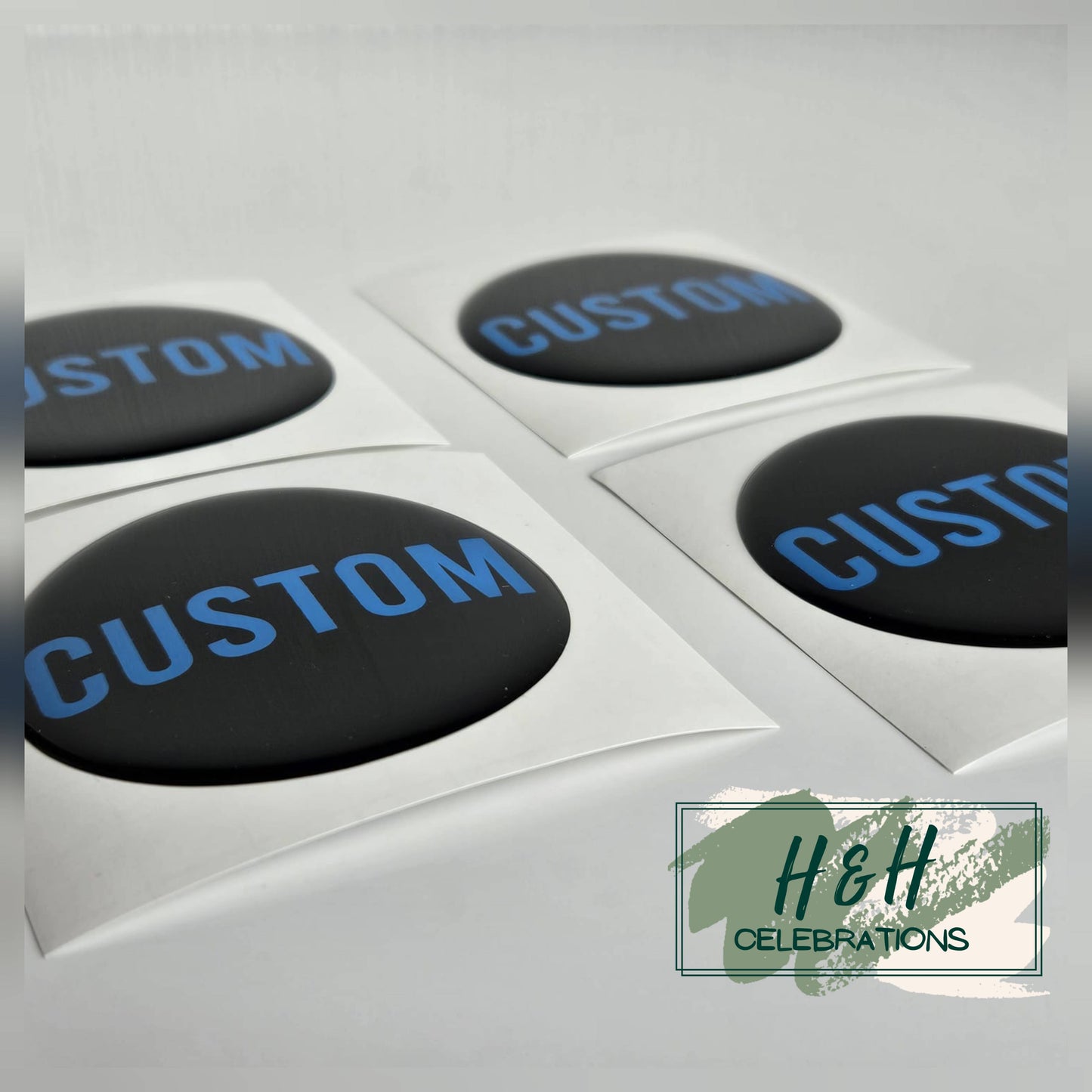 Custom Wheel Centre Gel Badge Overlays (4)