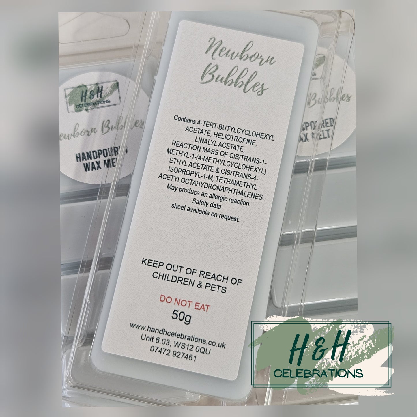 Newborn Bubbles Wax Melt Snap Bar
