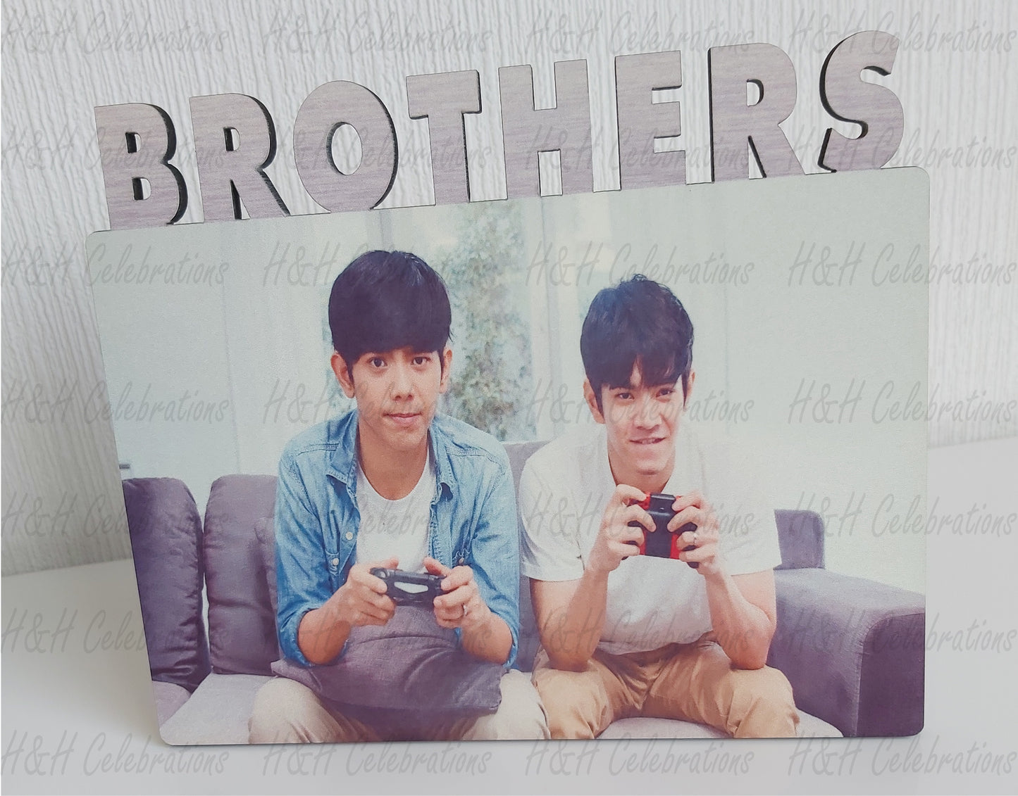 Personalised MDF Brothers Photo Panel