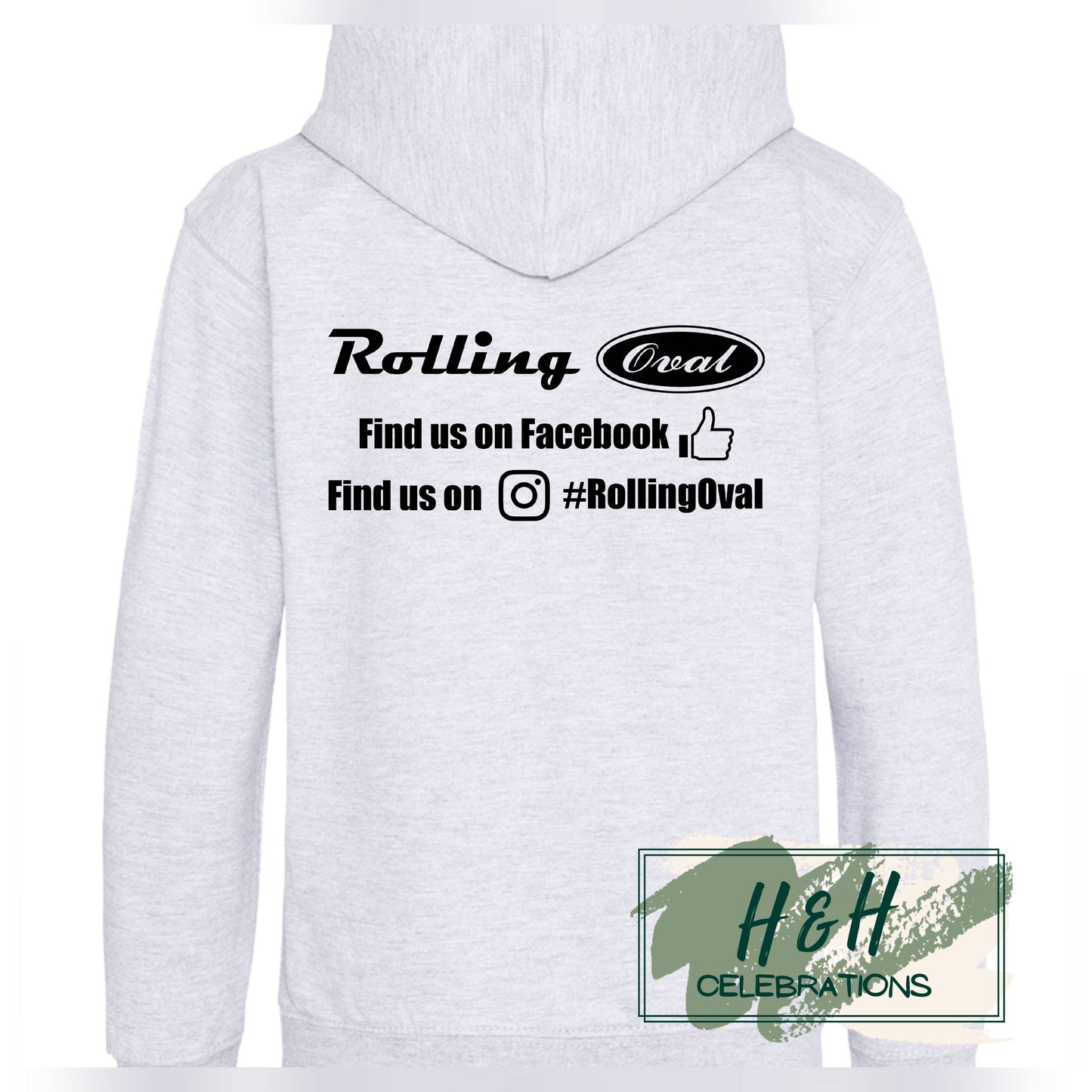 Rolling Oval Hoodie For Kids - Ash