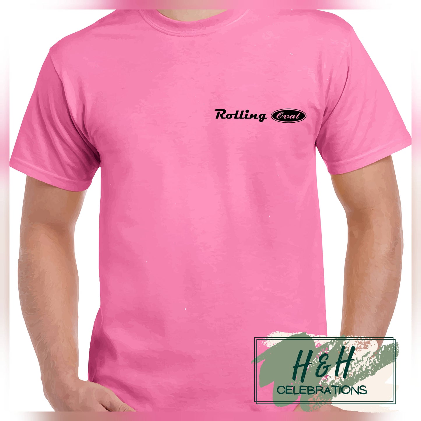 Rolling Oval T-Shirt For Kids - Azalea