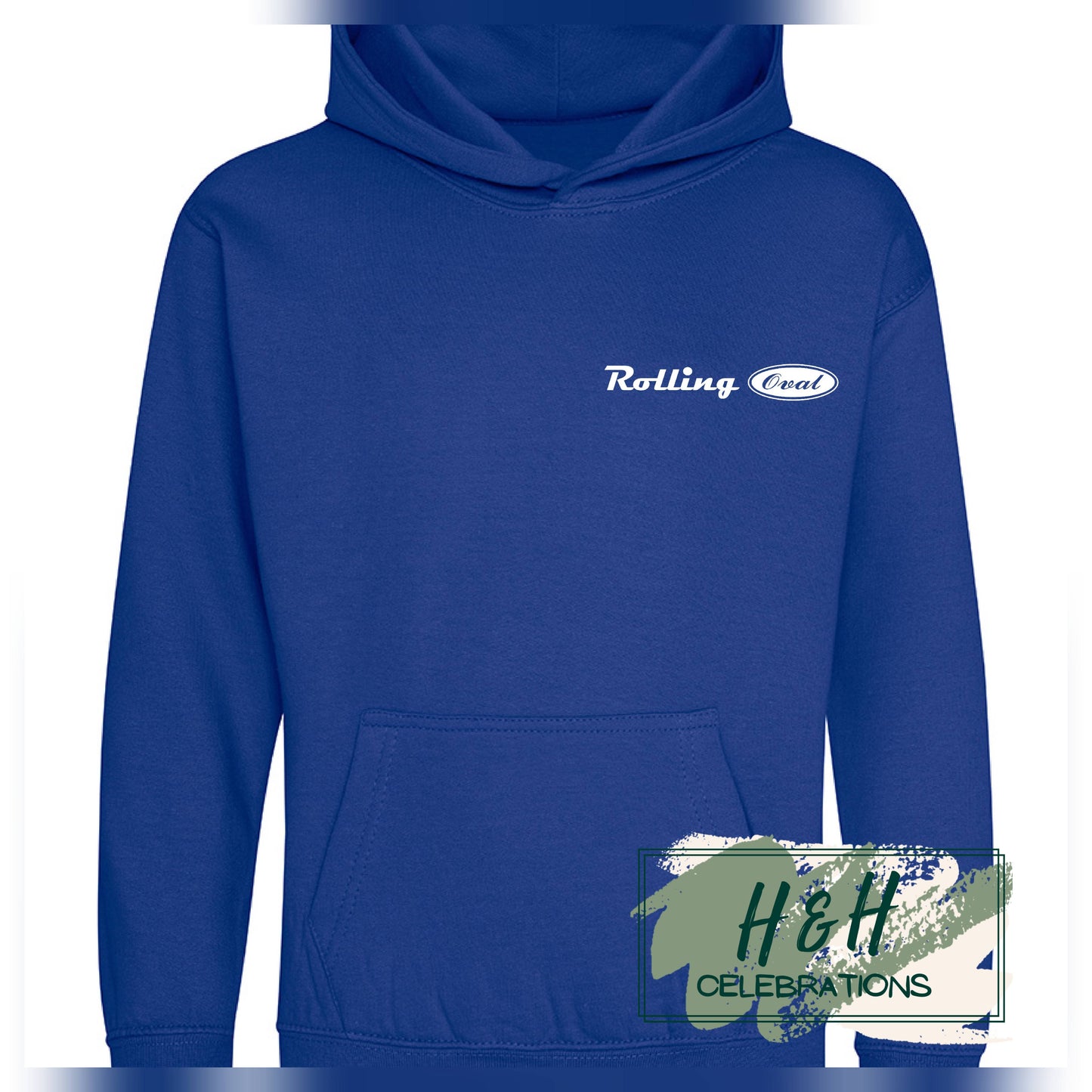 Rolling Oval Hoodie For Kids - Bright Royal