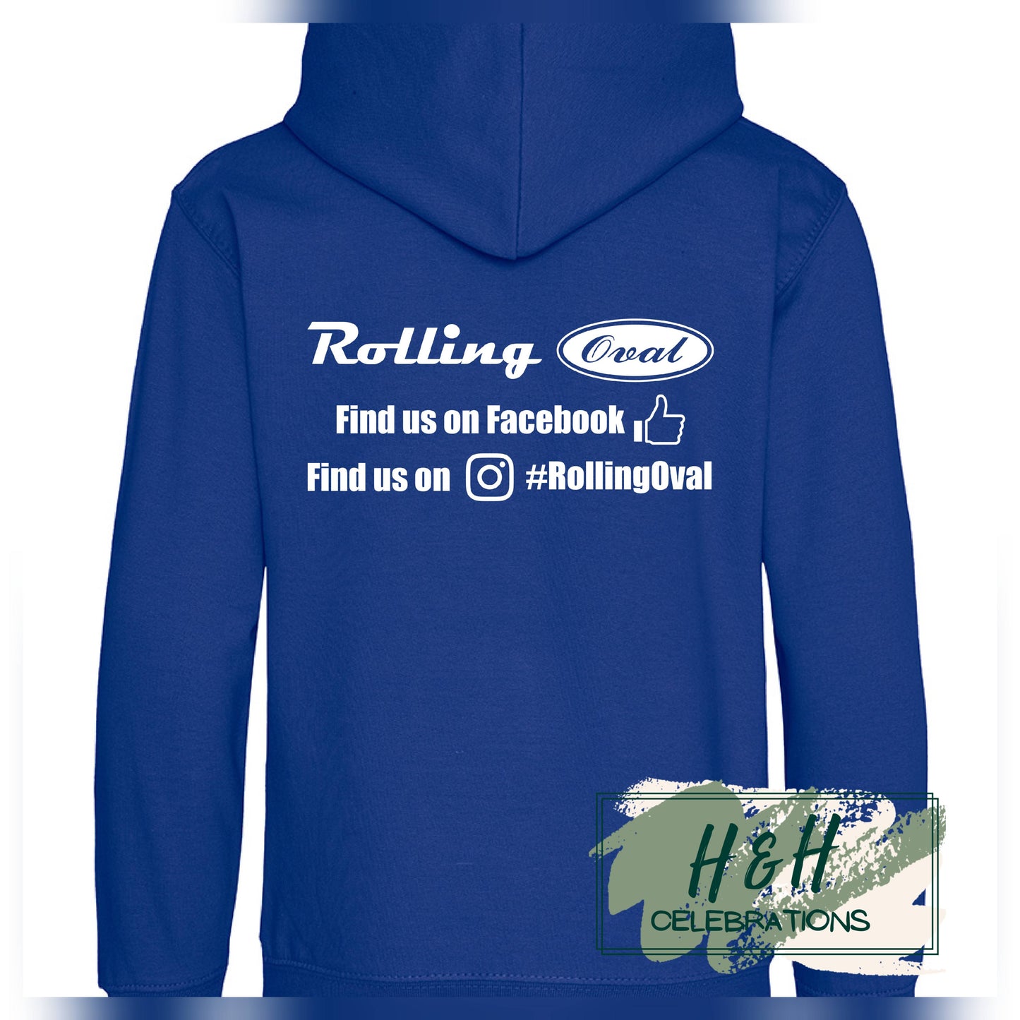Rolling Oval Hoodie For Kids - Bright Royal