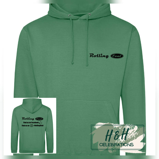 Rolling Oval Hoodie For Adults - Cactus Green
