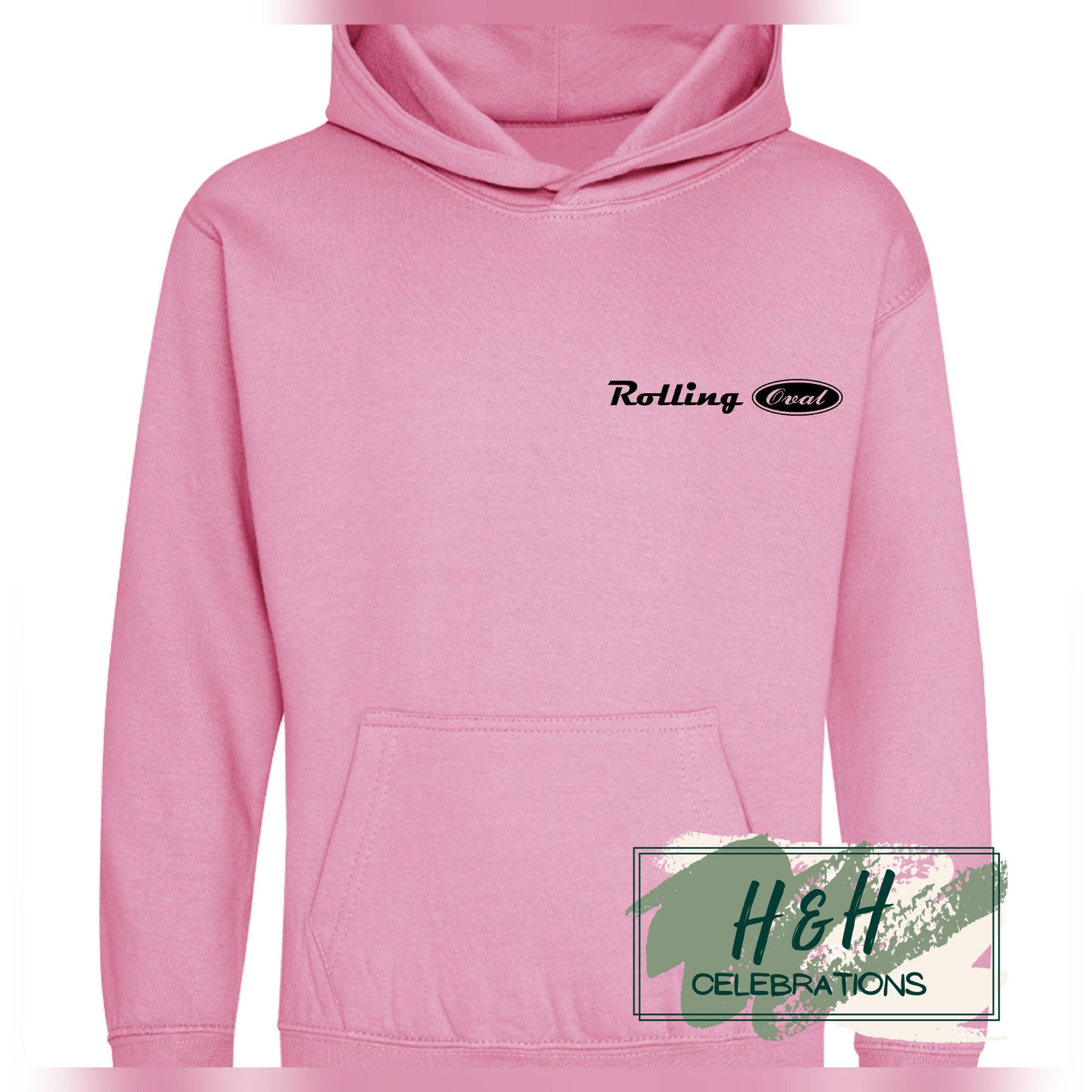 Rolling Oval Hoodie For Kids - Candyfloss Pink