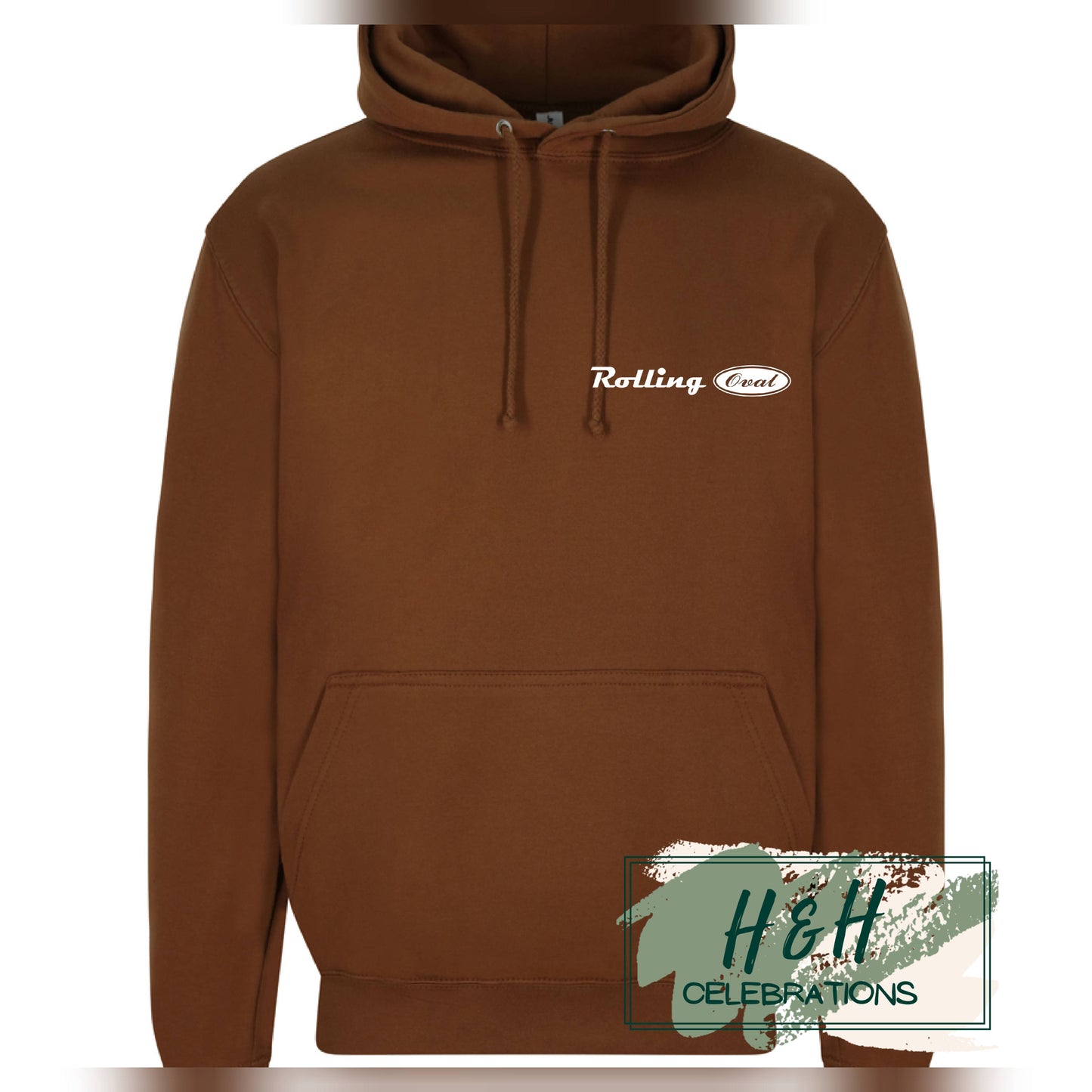 Rolling Oval Hoodie For Adults - Caramel Toffee