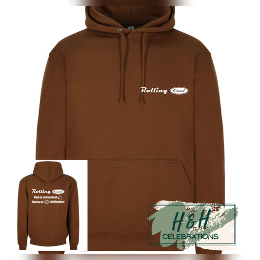Rolling Oval Hoodie For Adults - Caramel Toffee